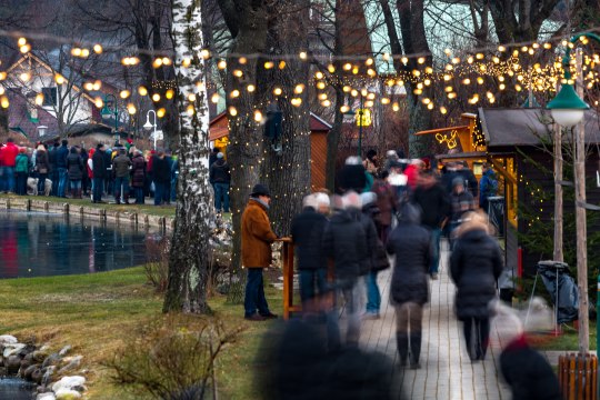 Adventgäste im Kurpark