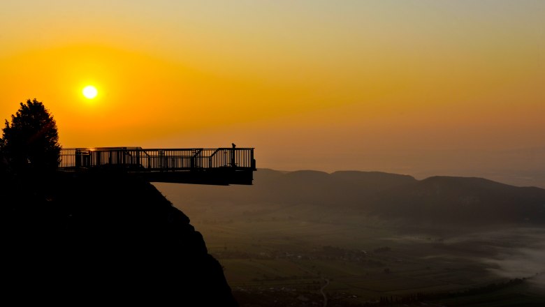 Hohe Wand Skywalk, Sonnenuntergang, © Wiener Alpen (c) Herbst Robert