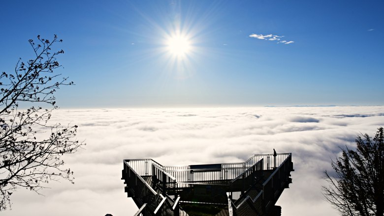 Skywalk über der Wolkendecke, © Wiener Alpen(c)Fabian-Kaiser